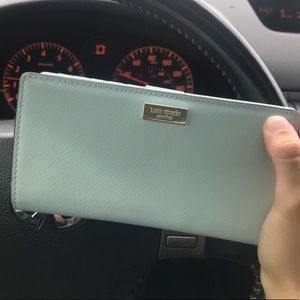 Kate spade light blue/teal wallet!! EUC